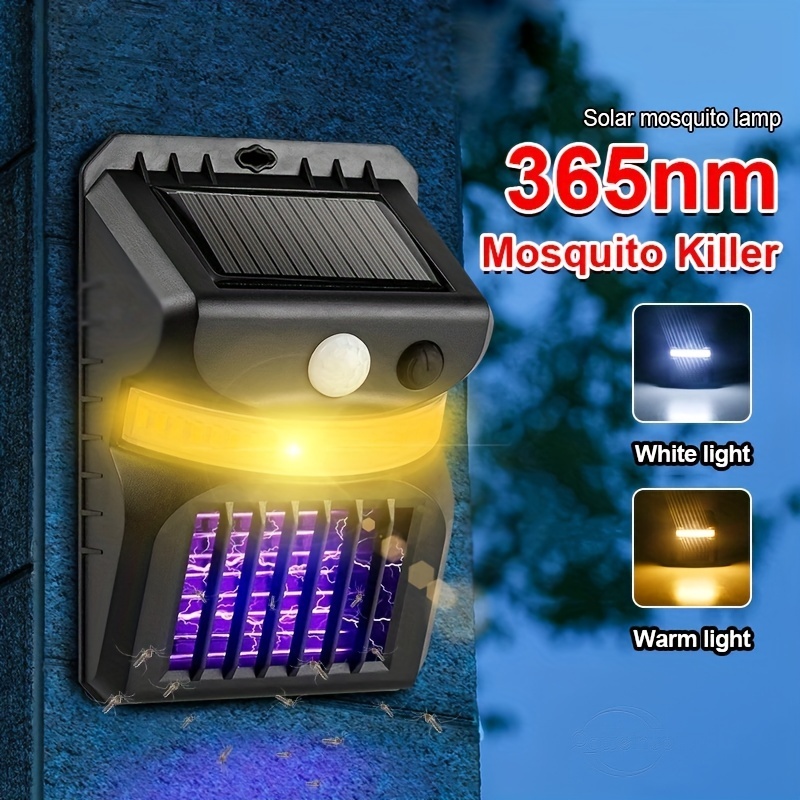 Solar Indoor Fruit Fly Trap & Mosquito Killer,Portable LED Machine,Best  Stinger for Mosquitoes/Moths/Flies 