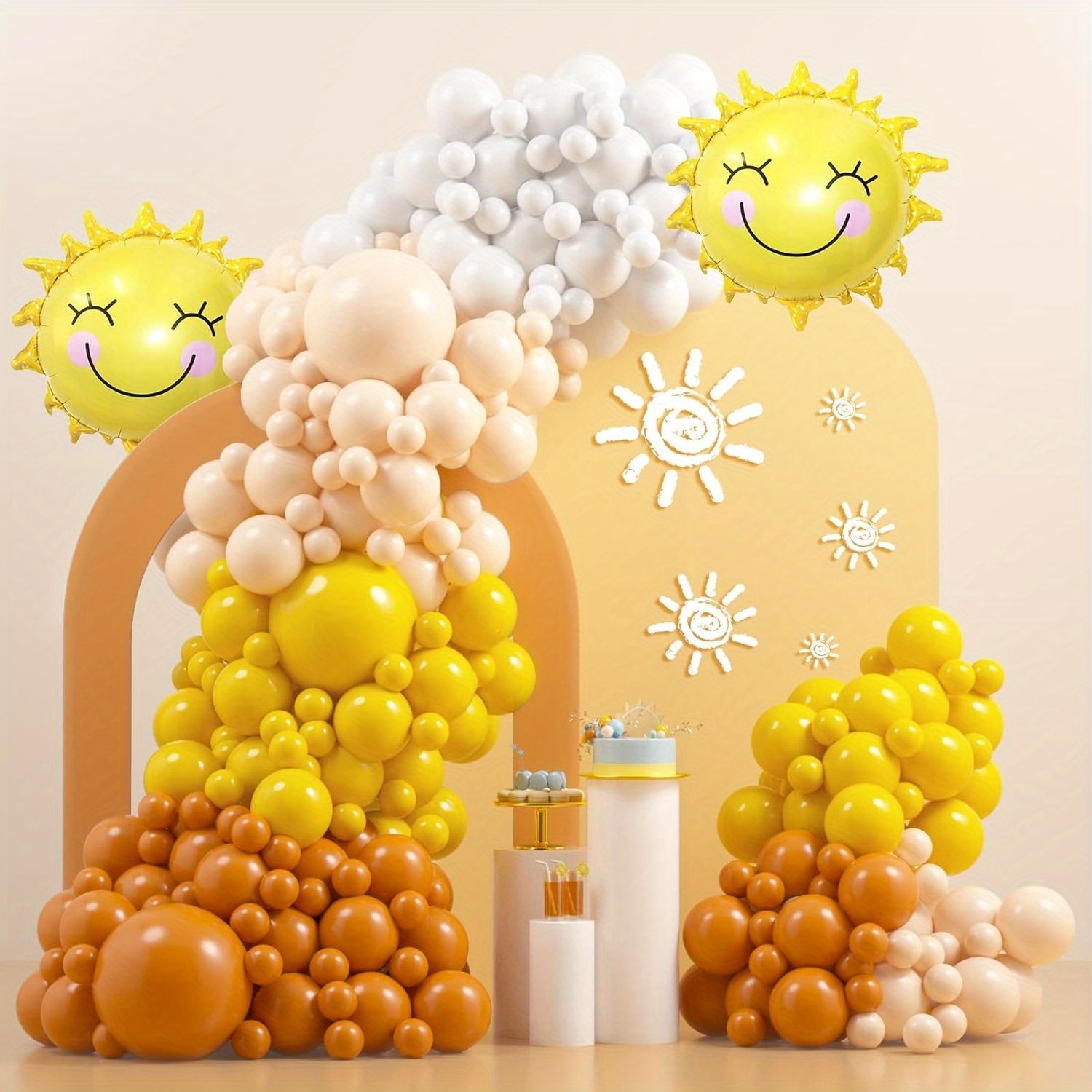 Set New Sunshine Sun Theme Fiesta Cumpleaños Decoración - Temu
