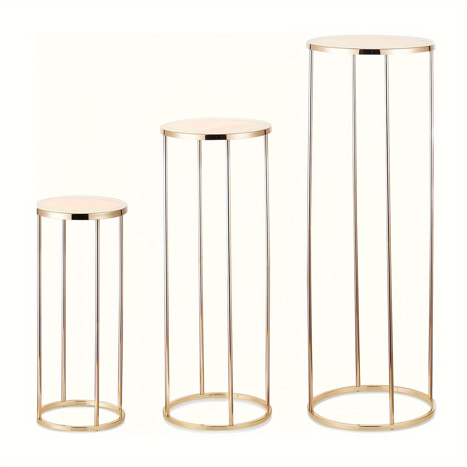 5 soportes de pedestal cilíndrico para fiestas, soportes cilíndricos  redondos para centros de mesa de boda, jarrones de cartón, columnas de  papel