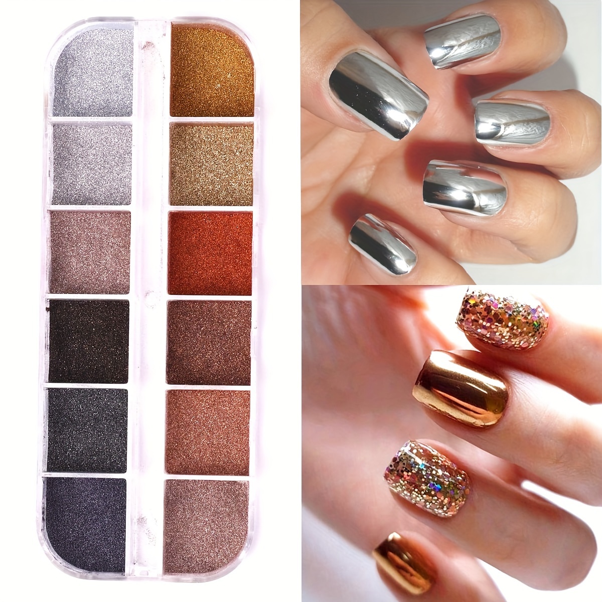 Nail Design Chrome - Temu