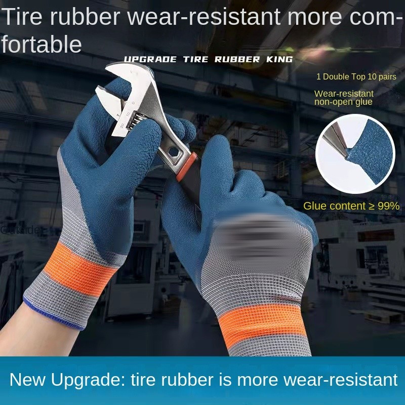 Cowhide Work Safety Gloves, Gardening, Thorn Resistance, Mechanic Work, Palm Padded, Knuckle TPR Anti-Impact Protect, Screen Touch Fingers, Multi