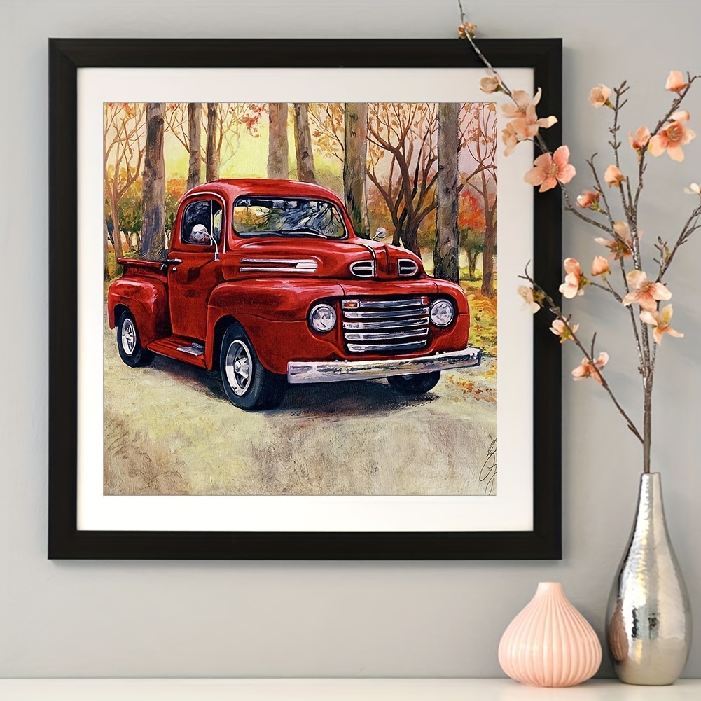 Red Truck Diamond Paintings - Temu