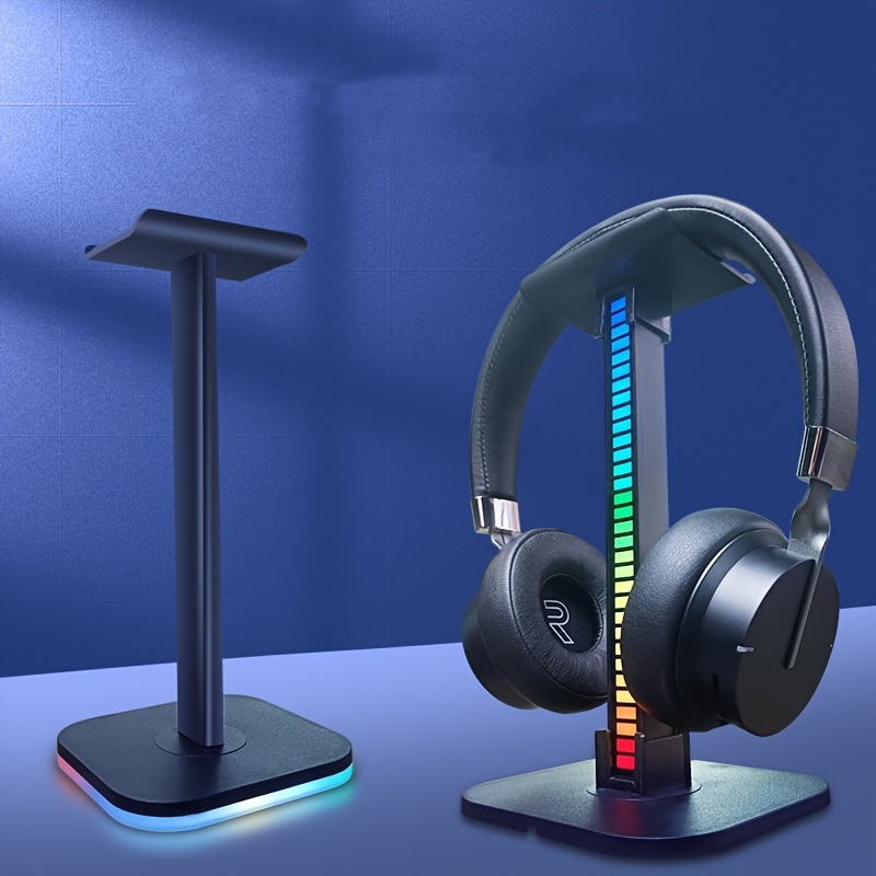 Gaming Headphone Stand PC Accessories - RGB Headset Stand with 2 USB  Charger, Cool LED Headphone Holder PC Gaming Accessories Gift for Boys Men