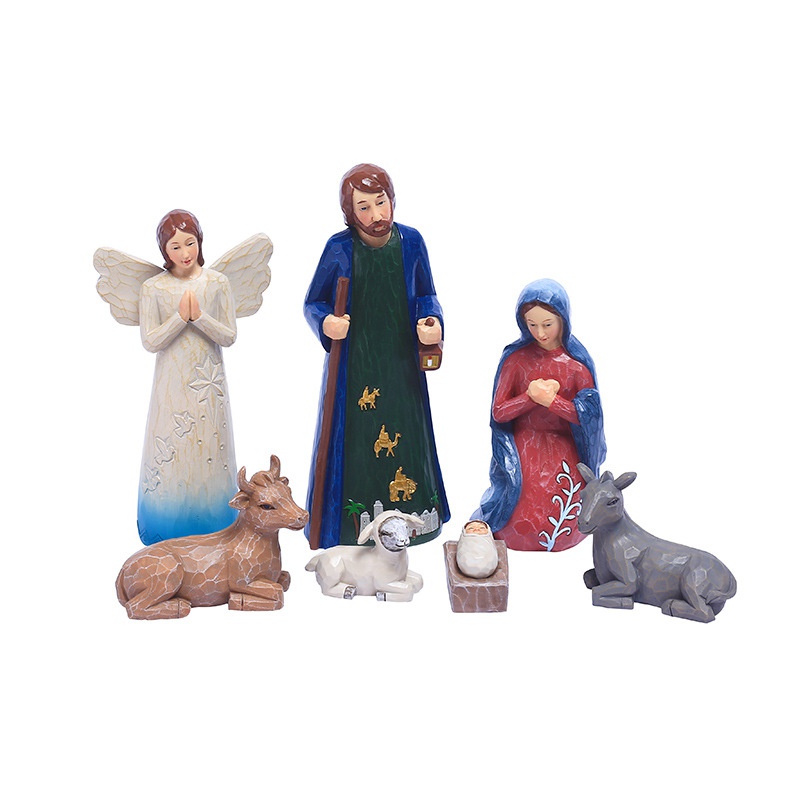 12 Piezas Juego Belén Interior Navidad Figuras Belén Reales - Temu Chile