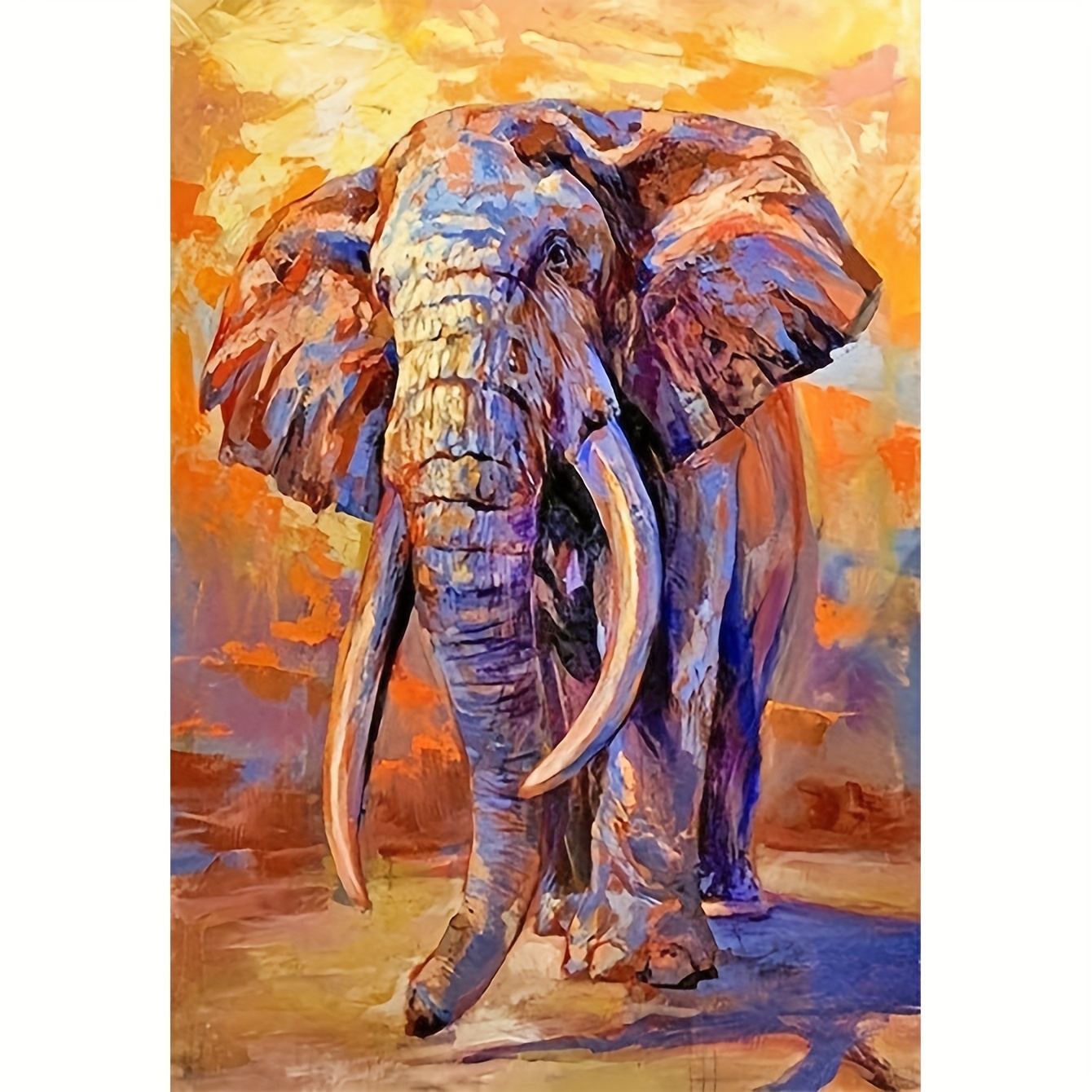 Pintura Diamante - Elefante con decoraciones – Chiripas Hobbies