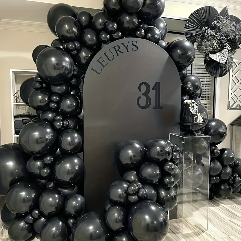 Black And Silver Balloon - 55.88cm, Pack Of 6, Black And Silver Party  Decorations, Silver And Black Balloons, Silver & Black Foil Balloon,  Balloon