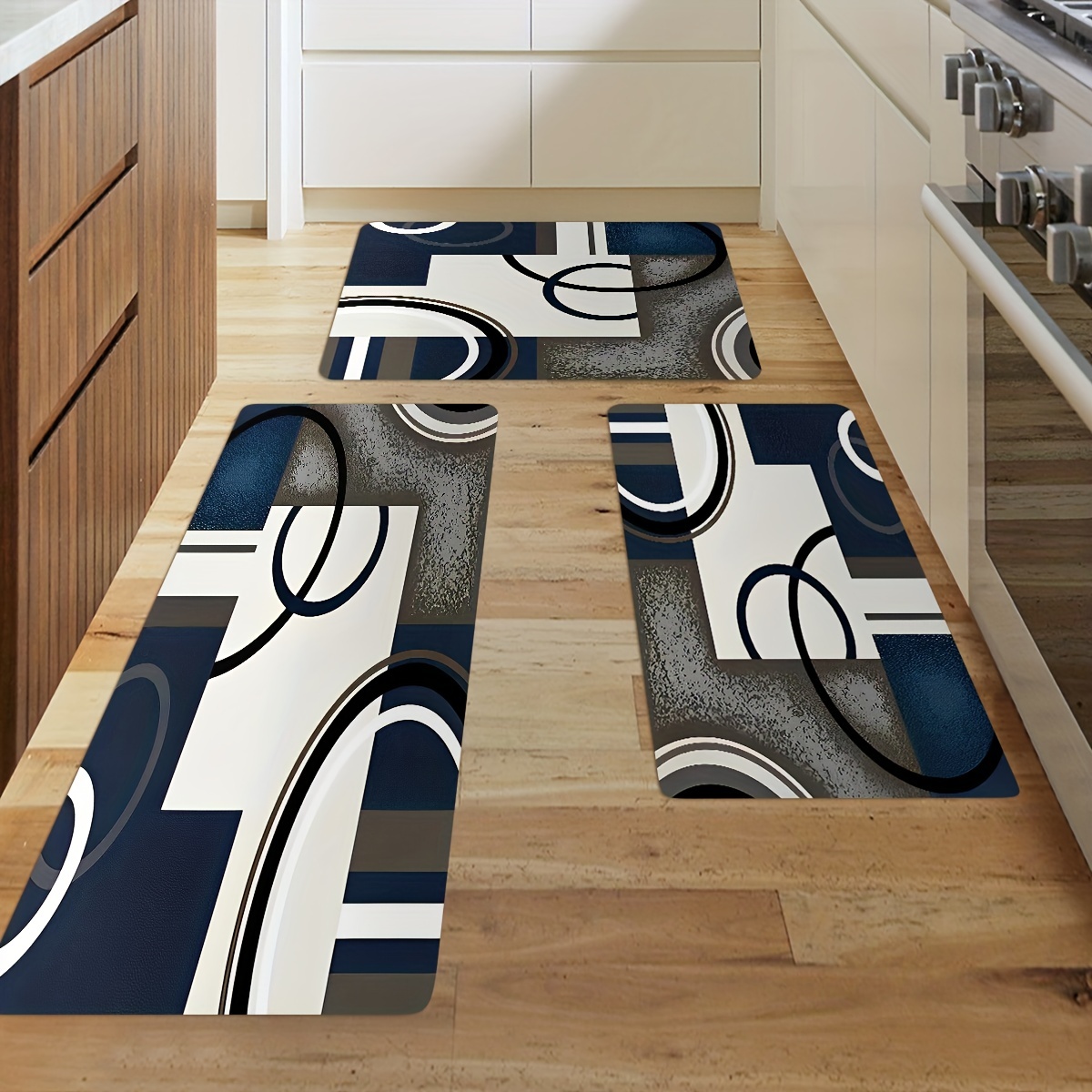 Tapetes y alfombras de cocina con respaldo de goma antideslizante para  cocina, acolchados, suaves, absorbentes de agua, lavables, tapete de  cocina