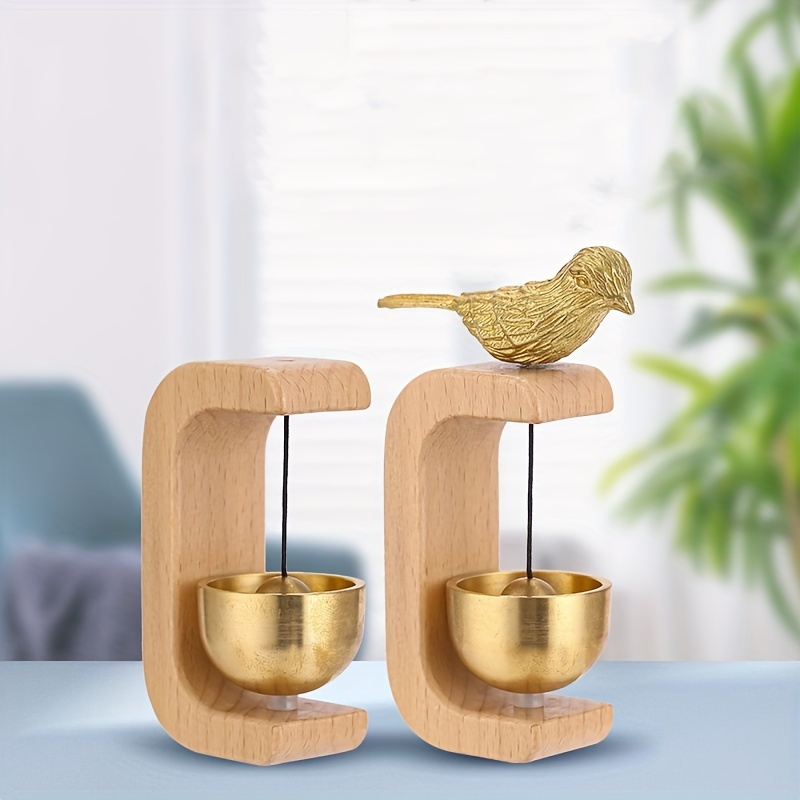 Porte D'Aspiration en Bois Carillon éOlien Sonnette MagnéTique  RéFrigéRateur Aimant Pendaison de CréMaillèRe Cadeau Rappel