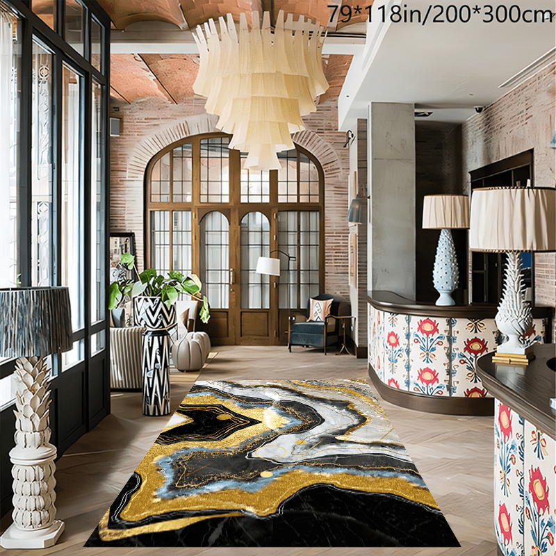 1 Unidad Alfombra Decorativa Mosaico Dormitorio Alfombra - Temu