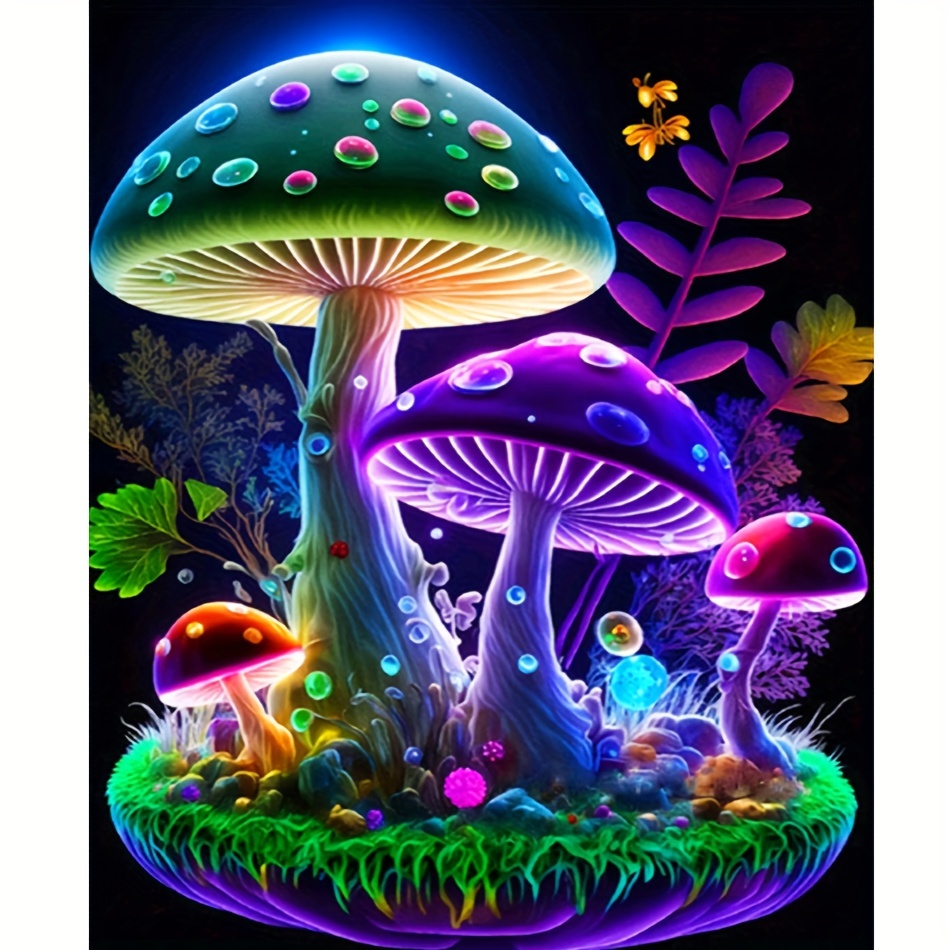 Mushroom Diamond Painting - Temu