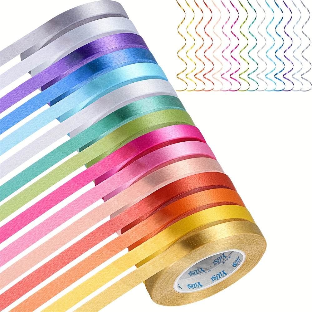 15 Rolls Curling Ribbon for Gift Wrapping, Assorted Colors Balloon String  Ribbon Bow Presents Ribbons for Crafts, Festival, Florist Flower, Wedding
