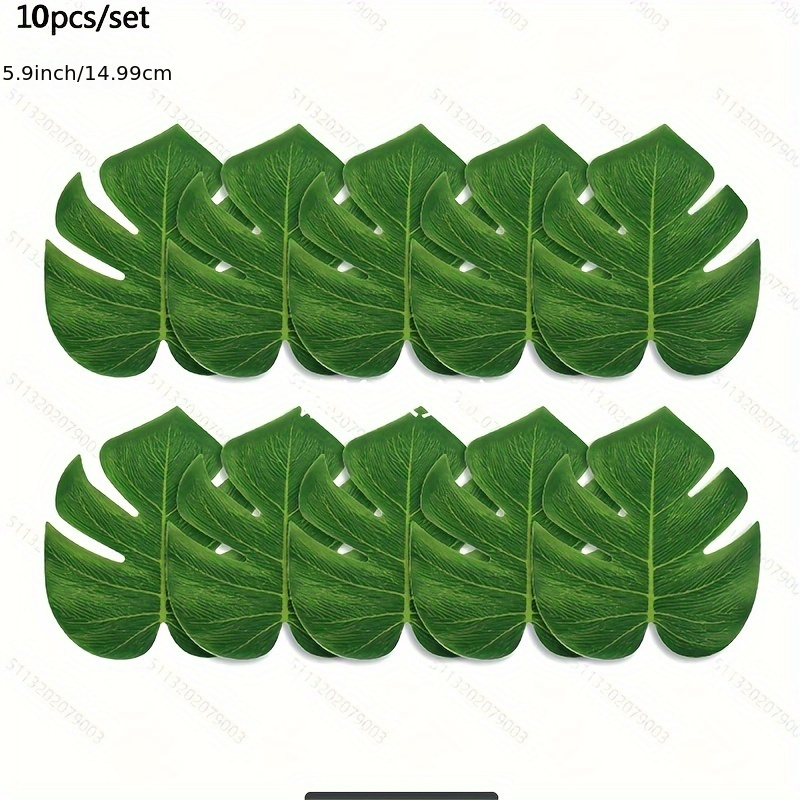  72PCS Artificial Palm Leaves 11 Kinds Tropical Monstera Plant  Jungle Theme Party Gold Leaves Decorations for Baby Shower Party Wedding  Table Decorations (Golden+Green Leaves) : Home & Kitchen