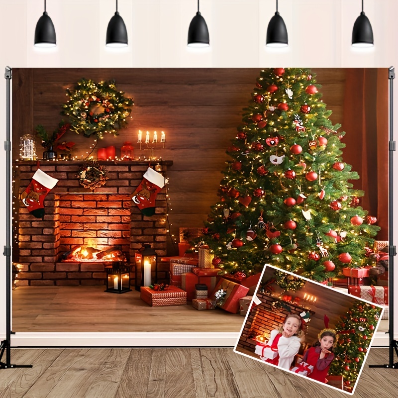 1pc Tapiz Decorativo Pared Navidad Nórdica Madera Tapiz - Temu Chile