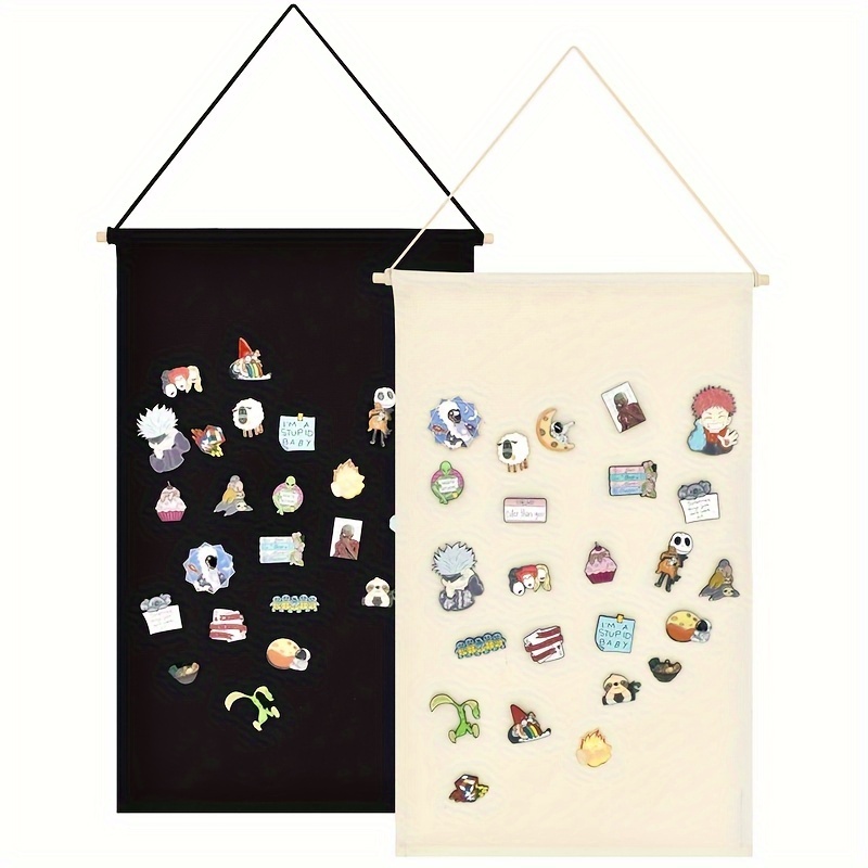  Enamel Pin Display Banner, Fade Resistant Fabric Pin Wall  Display Banner, Decorative Pin Storage, Hanging Brooch Pin Display Holder,  Pin Collection Display For Apartment Living Room Study Kids' Roo : Home