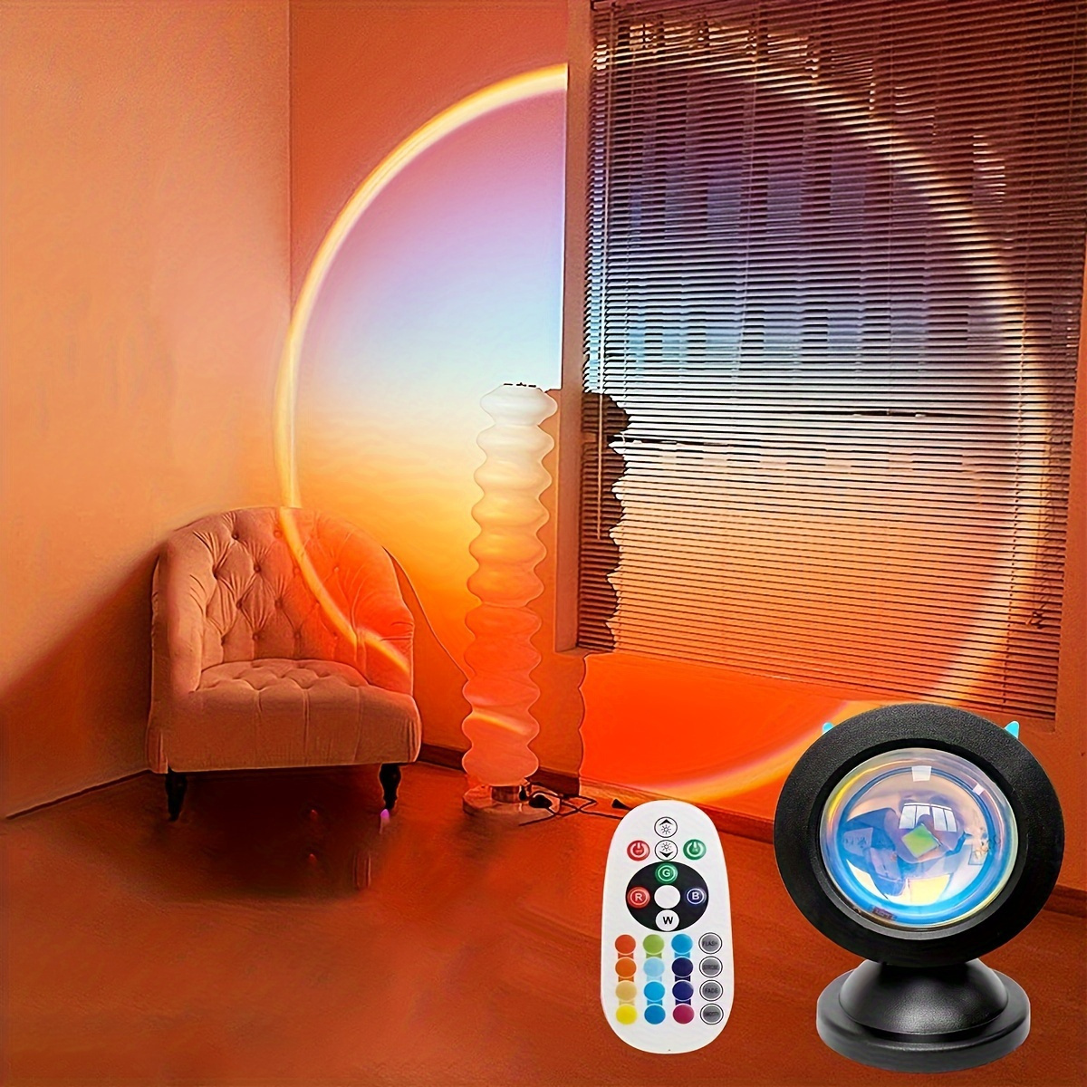 Sunset Lamps Projector Sun Lamp - Sunlight Lamp for Photographers and  Creators - 16 Colors to Create The Perfect Mood Lighting or Ambiance -  Dimmable