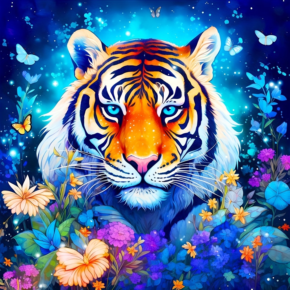 Tiger Diamond Painting - Temu