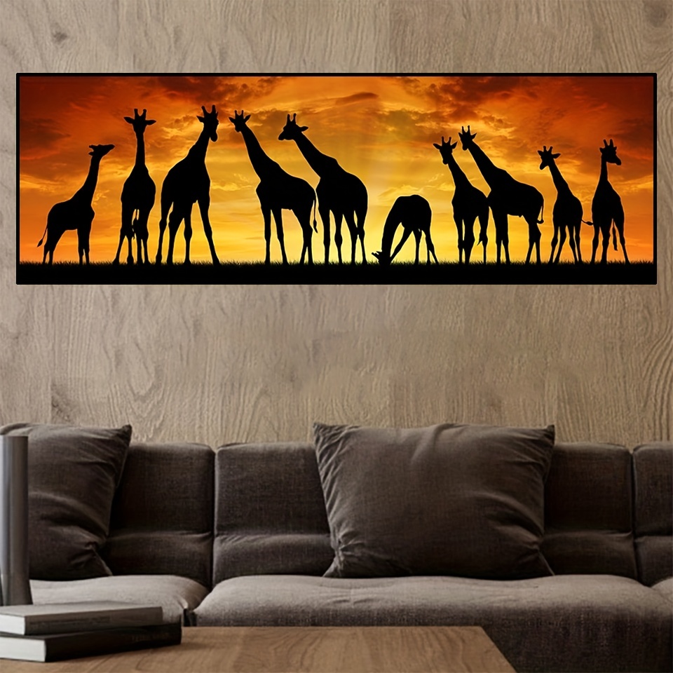 Diamond Painting For Adults, 5d Giraffe Full Artificial Diamond