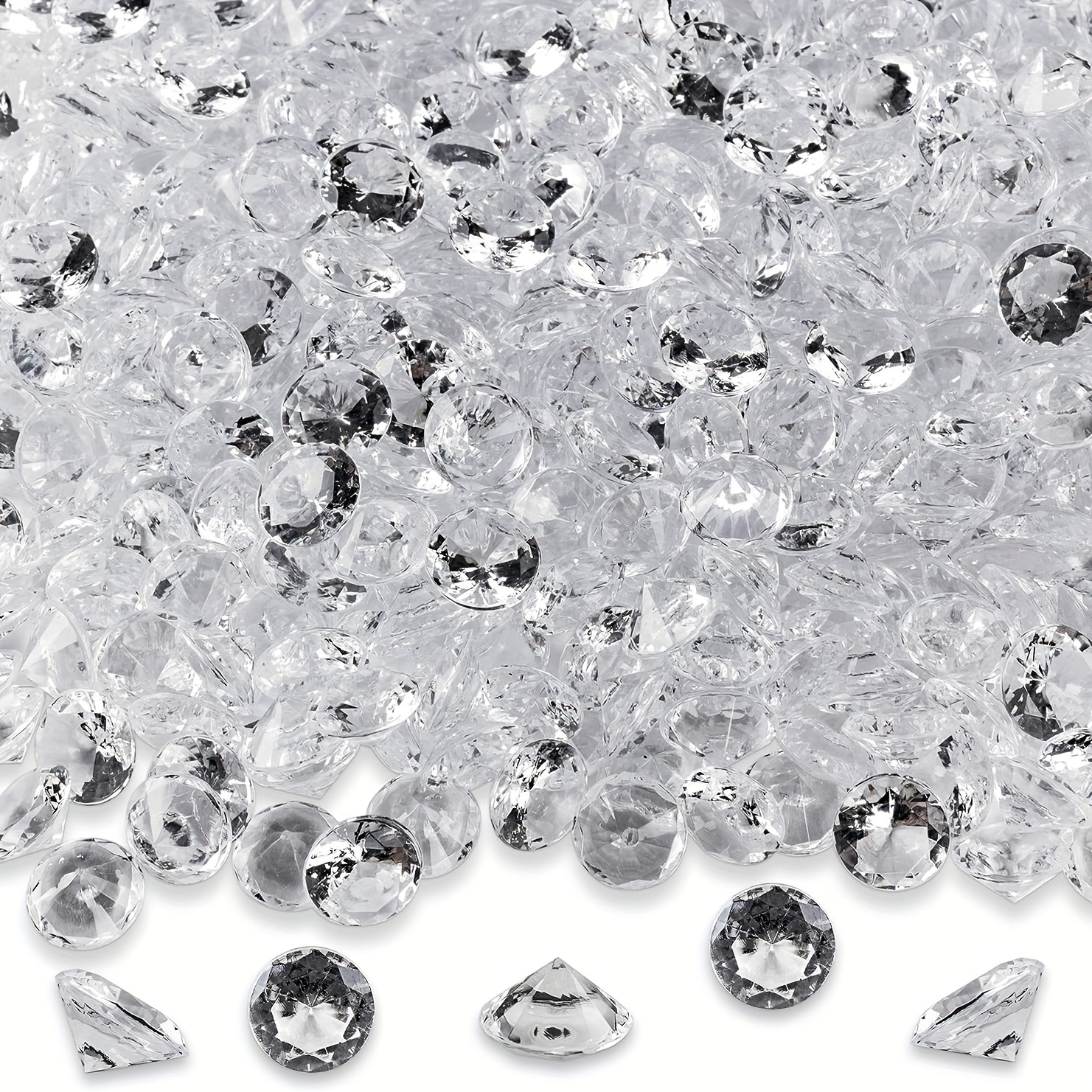 Artificial Crystal Diamonds Bridal Shower Crystal Diamond Crystal Jewel  Paperweight Crystal gems Diamonds for Crafts Large Crystal Fake Diamonds  Glass