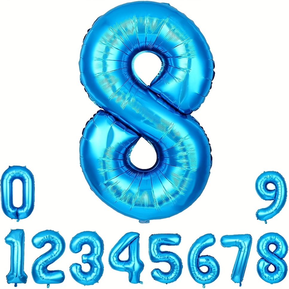 Globos número 2 de corona azul marino de 40 pulgadas, gigantes grandes 2  globos, globos de decoración de segundo cumpleaños, suministros de  decoración