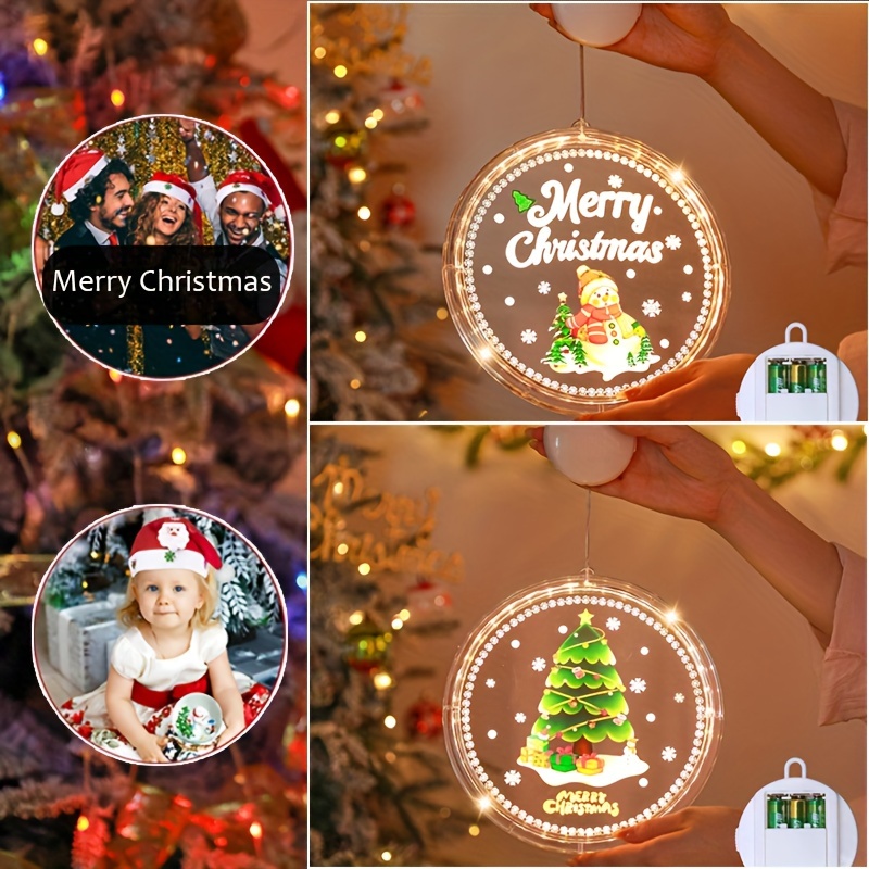 Letrero de luces LED de neón para árbol de Navidad, decoración de Navidad,  habitación, regalos de Año Nuevo, decoración de fiesta en el hogar, lámpara