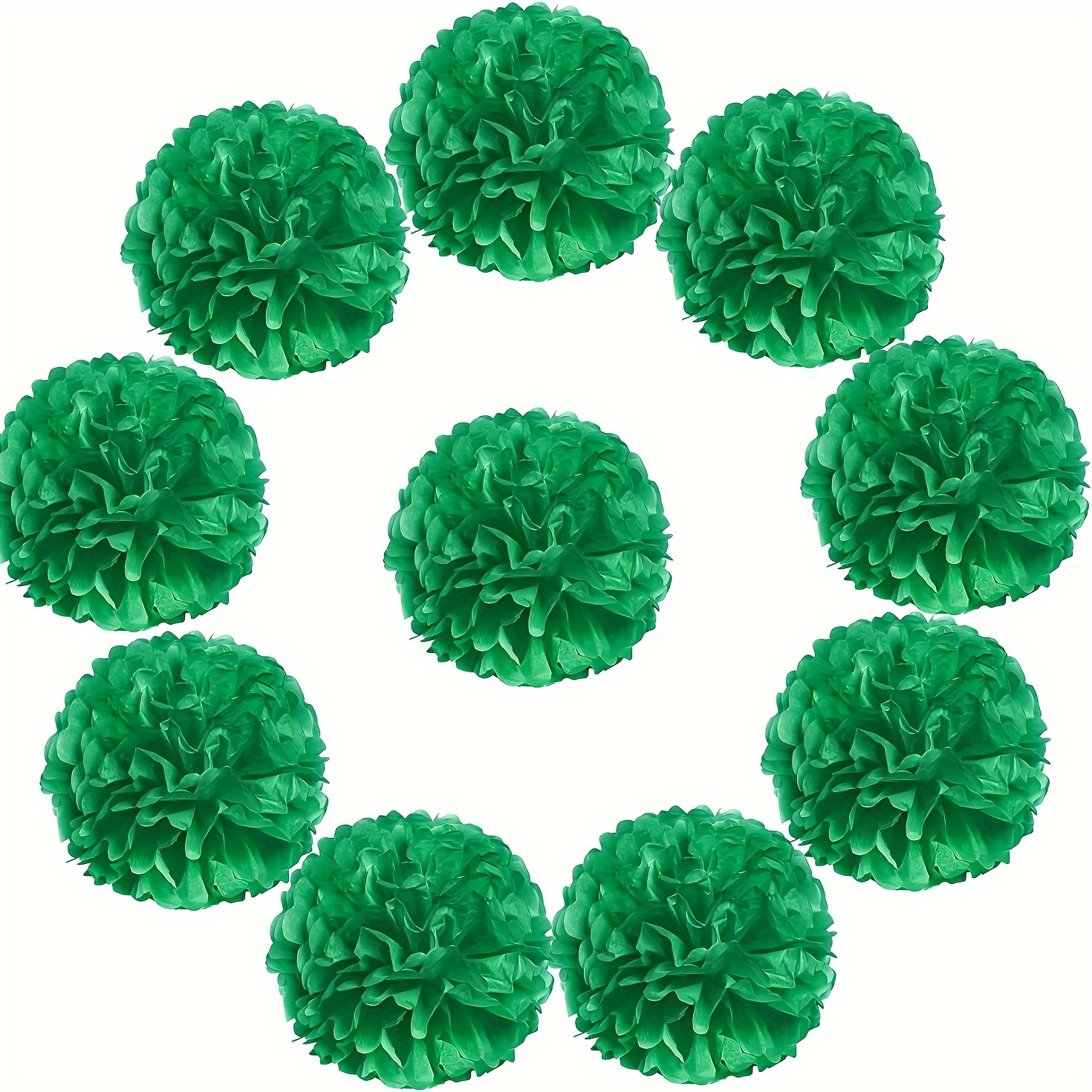 Quasimoon EZ-Fluff 50cm Cool Mint Green Tissue Paper Pom Poms Flowers Balls, Decorations (4 Pack) by PaperLanternStore