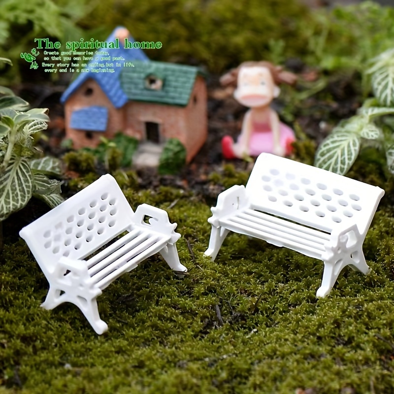 Vintage Metal Mini World Fairy Garden com suporte, acessório de mesa de  liga, Miniatura antiga, globo, paisagem decorativa, 2 peças