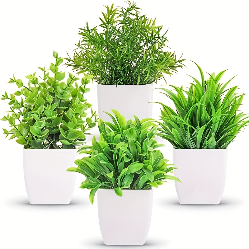  Plantas artificiales, paquete de 3 mini colgantes