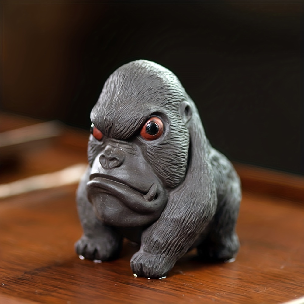 Vintage Gorilla Head Resin Statue Funny Garden Craft For Desktop, Home Decor,  Garden Decor, Outdoor - Temu