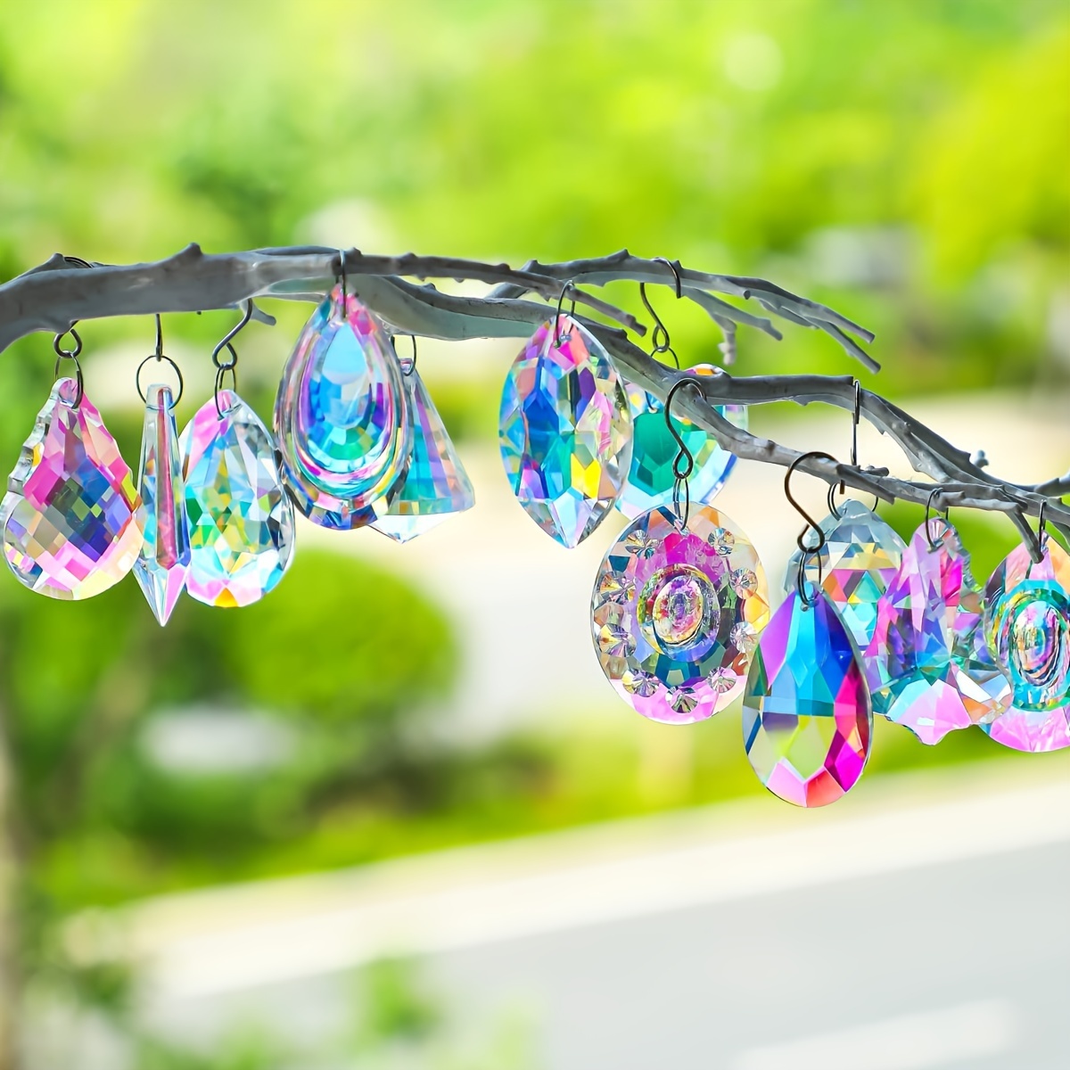 HOMIRY 2 pièces 45mm AB Couleur Coeur Cristal Attrape-Soleil Prisme  Suspendu for Windows Maison Jardin décoration Arc-en-Ciel Fabricant Cadeaux  xiaoyu (Color : 2pcs-Color 2) : : Jardin