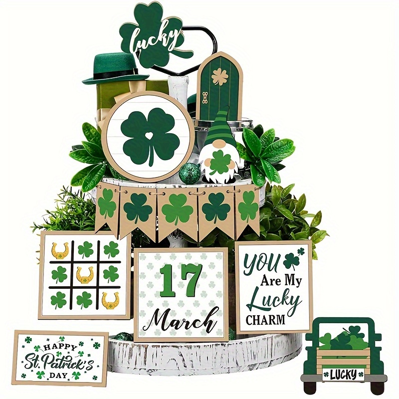 Set St Patricks Day Decorations Vintage St Patricks Day - Temu Canada