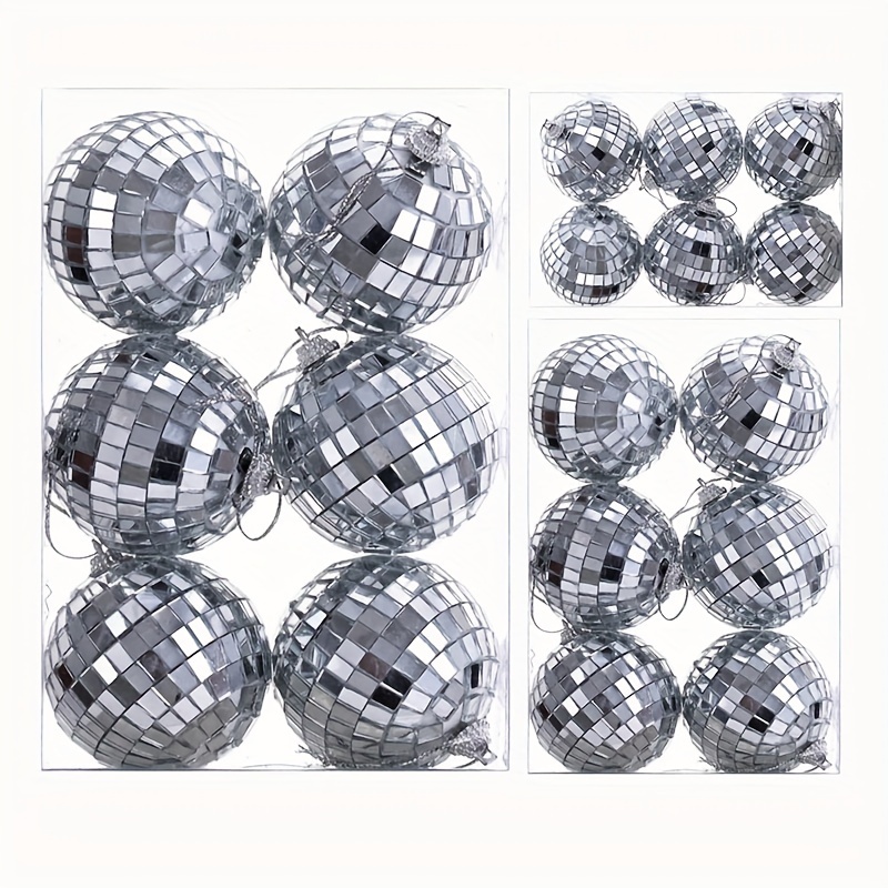 Bohemian Mirror Disco Ball Silver Glass Reflective Hanging Ball Decoration,  Suitable For Home, Living Room, Bedroom Wall Decoration Pendant Scene Decor,  Room Decor, Home Decor, Window Decor Pendant, Holiday Party Decor 