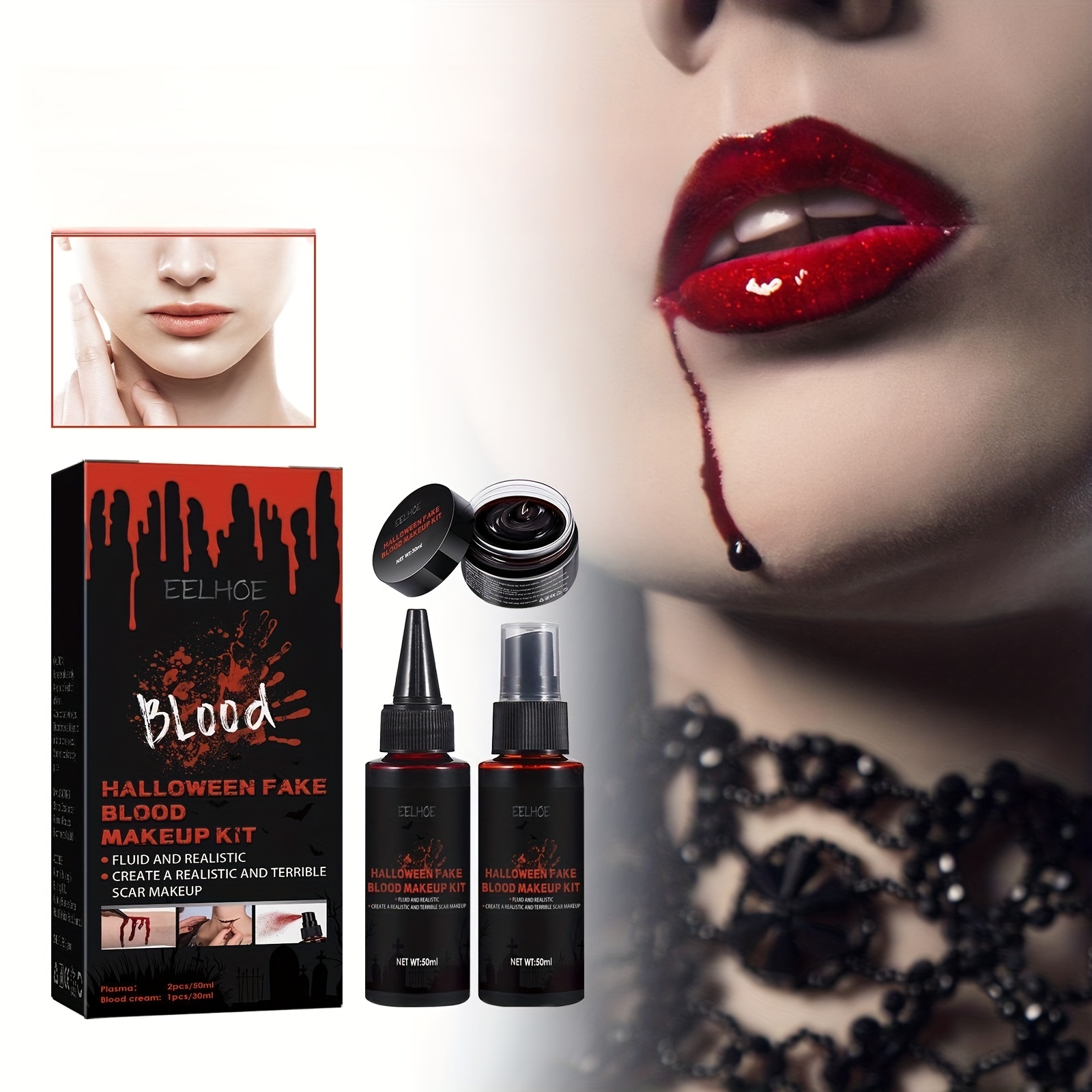 SFX Makeup Kit - Scars Wax Zombie Cosplay Make Up Special Effects for  Halloween Party Halloween Decoration 6 Pieces/Kit - AliExpress