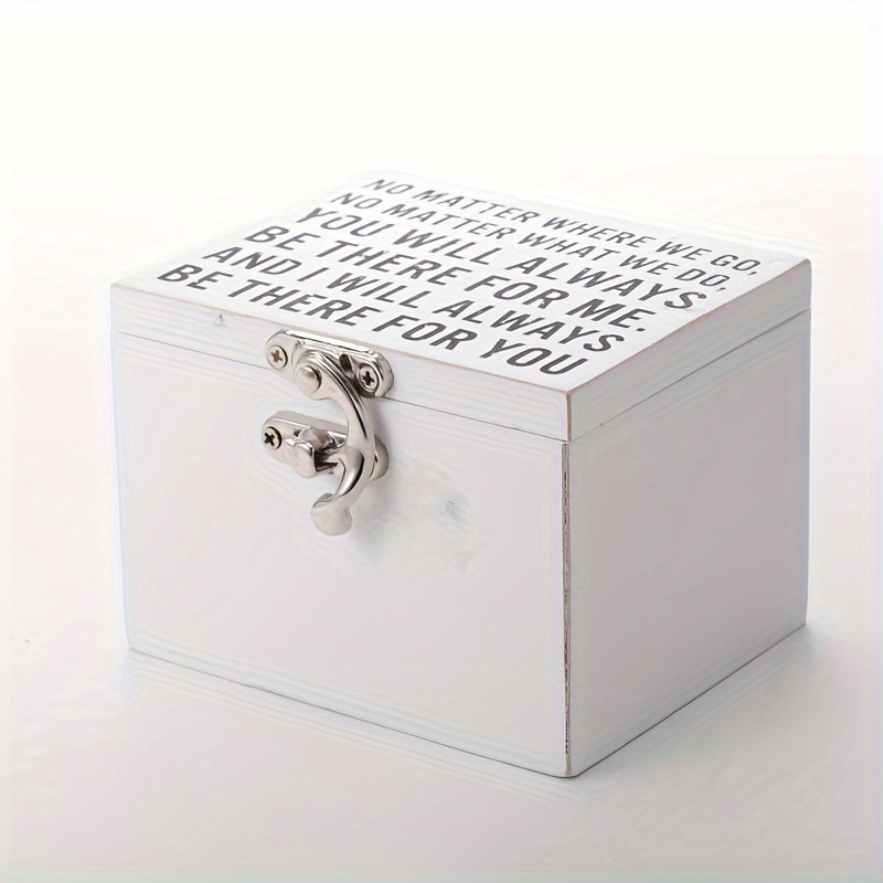  Caja de almacenamiento de madera con cerradura y llaves, juego  de 2 cajas decorativas de madera con tapas con bisagras y pestillo, caja de  recuerdos para manualidades, caja de recuerdos, organizador 
