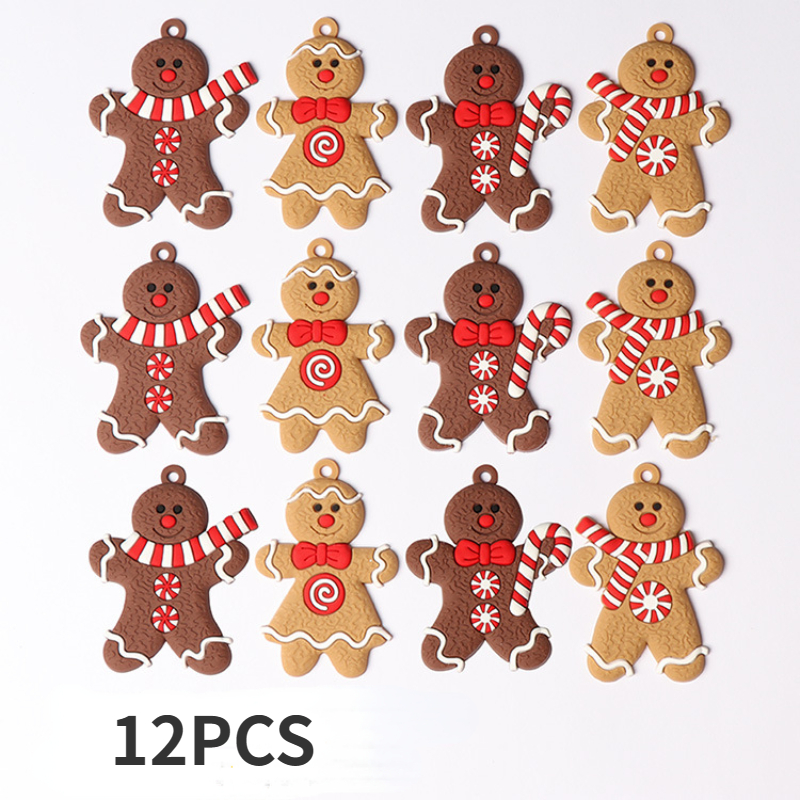 Christmas Gingerbread Man Biscuit Mold Cartoon GingerMan Cookie Cutters  Fondant Cake Decoration Tools Holiday Baking Supplies