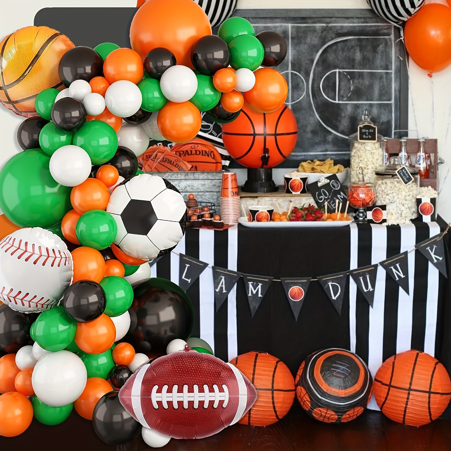  Proveedor de globos de fiesta de fútbol, 5 globos de trofeo de  campeonato y globos de papel de aluminio para niños, cumpleaños, baby  shower, decoración de fiesta temática de fútbol 