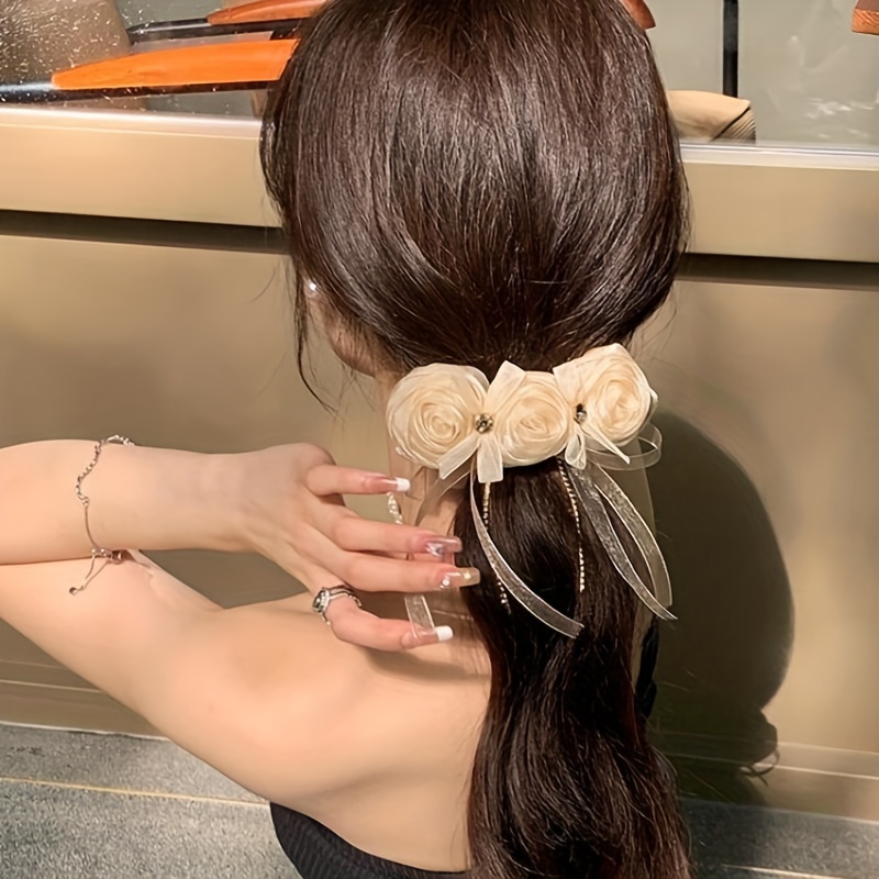 Limitation Silk Hair Clip Cute Hair Claw Hair Accessories - Temu