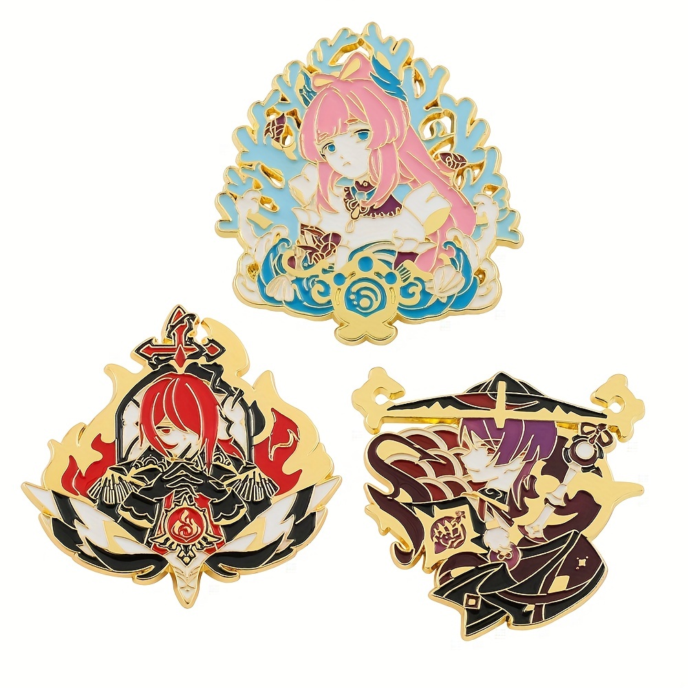 Genshin Impact Pin Brooch, High Quality Anime pin