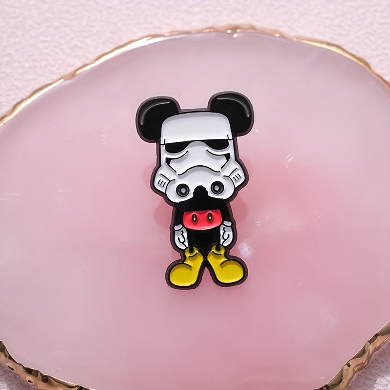 Disney Mickey Mouse Badge Star Wars Cartoon Pins Brooch Backpack