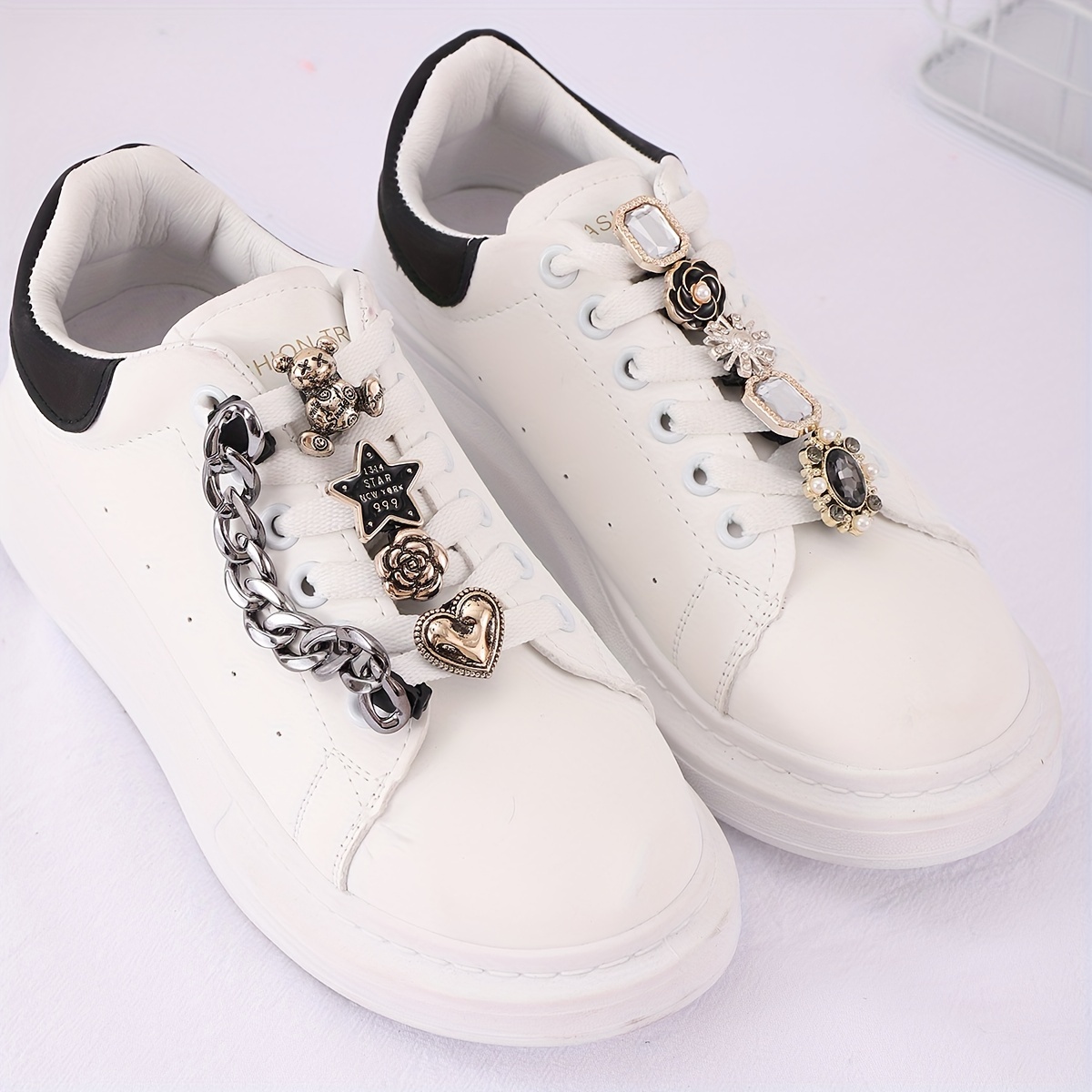 Brand Design Jewelry Shoe Charms Shoe Laces Decorations Diy Sneakers Laces  Charms Metal Buckle Decor Accessories For Party Gifts - Temu Austria