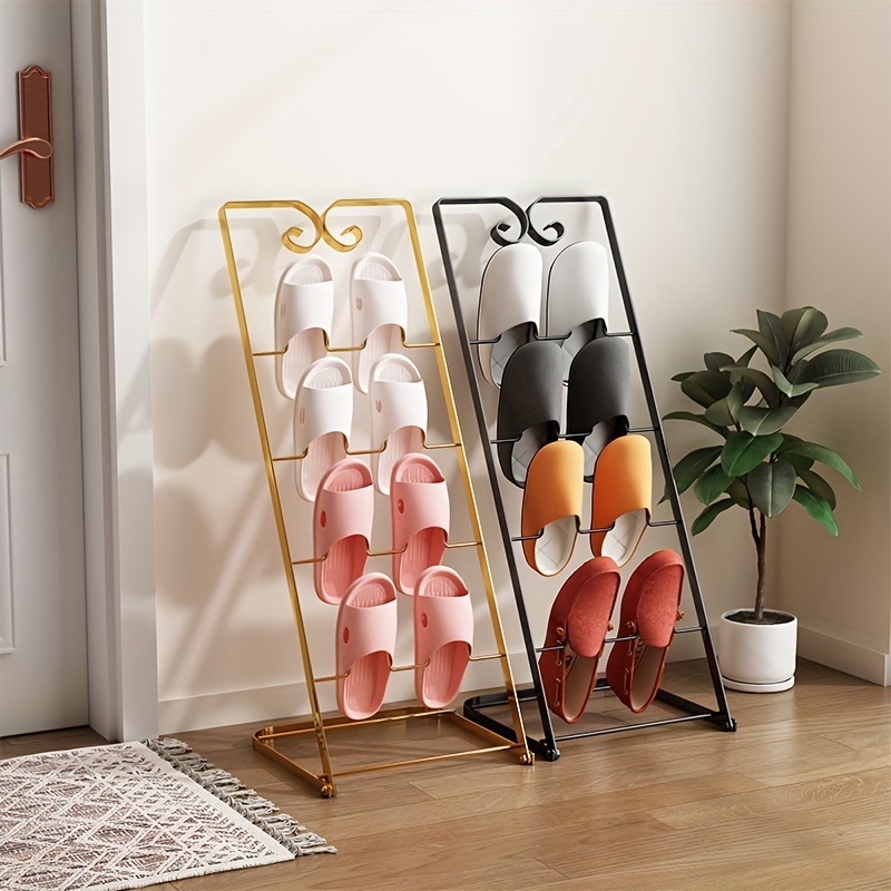 TureClos Bathroom Slipper Rack Wall Mounted Shoes Hanger Organizer