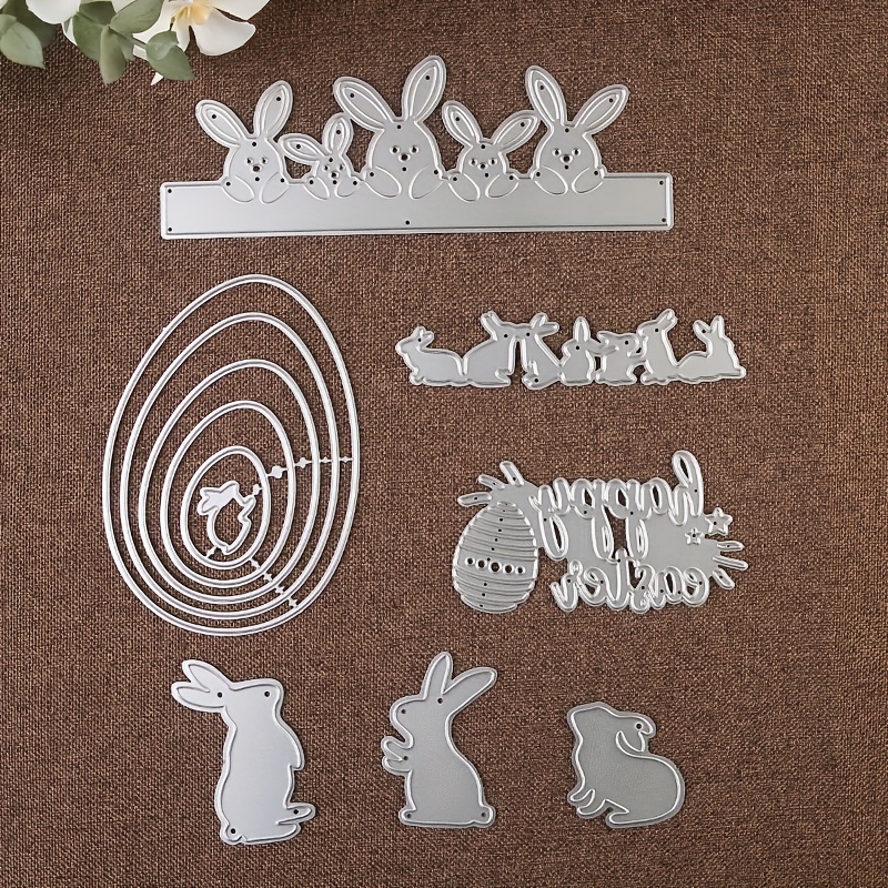 Easter Smiling Bunny Banner Label Metal Cutting Dies Stencil DIY  Scrapbooking Embossing Tool Paper Card Album Template Mold Decoration Craft  scrapbooking die cuts clearance