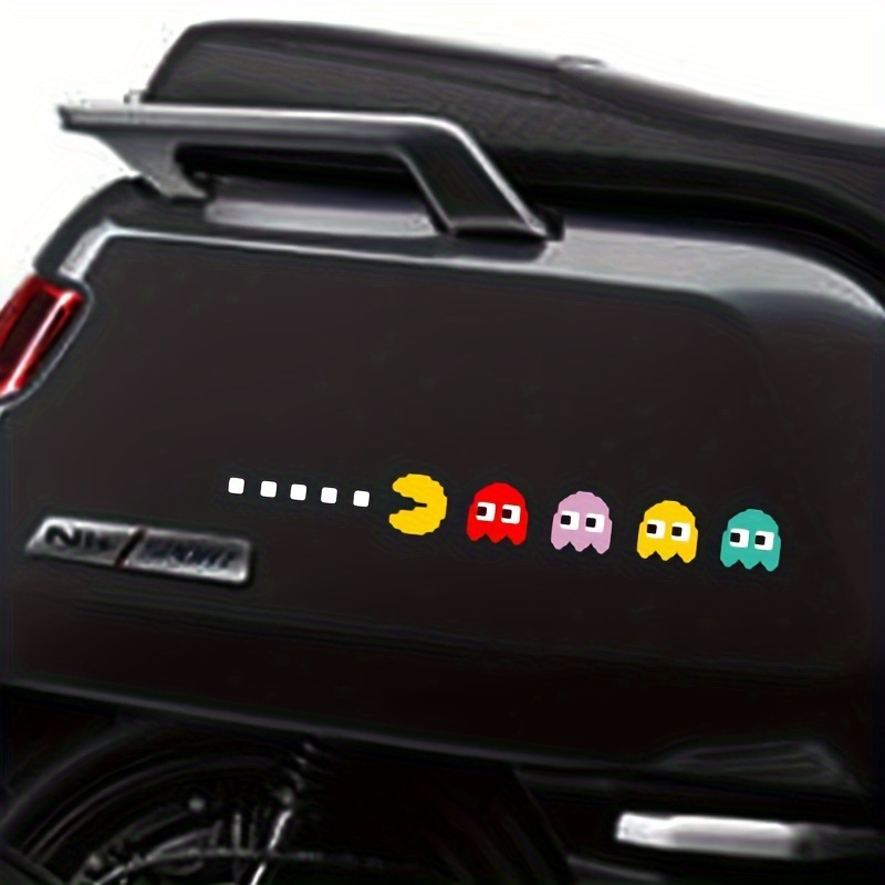  Pac Man car Stickers Pacman Sticker for car for Laptop Video  Game car Sticker Waterproof vinly Pacman Decal (Doodle) : Electronics