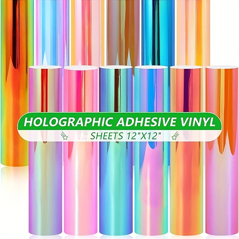 Lya Vinyl Shimmer Adhesive Vinyl Permanent Adhesive Bundle, 12x12 9 Pack  Glitter Adhesive Vinyl Sheets for Mug, Cup, DIY Proje