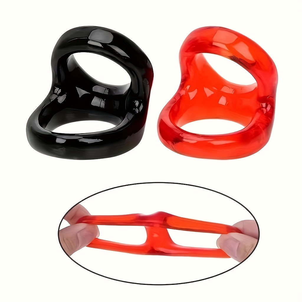 3-in-1 Silicone Penis Ring: Ultra Soft Cock Ring for Men - Enhance Stamina,  Prolong Sex, No Vibration - 3 Different Sizes for Couples!