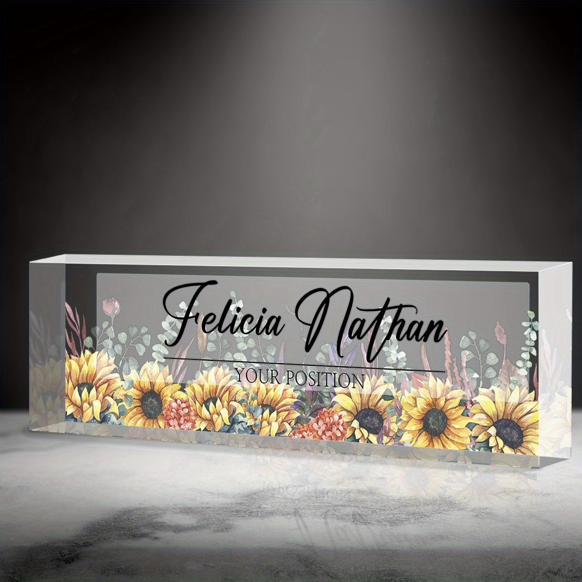  Desk Name Plate Personalized, Name Plate for Desk, Custom Name  Plate for Desk, Custom Office Acrylic Decor, Office Must Haves Women Desk,  Name Plates for Desks, Custom Name Plate, Desk Name