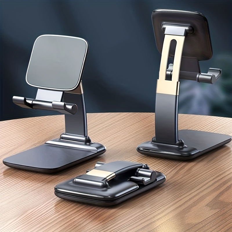 Mesa plegable universal Soporte para teléfono celular Soporte de plástico  Soporte de escritorio ajustable para iPhone Samsung Xiaomi Smartphone