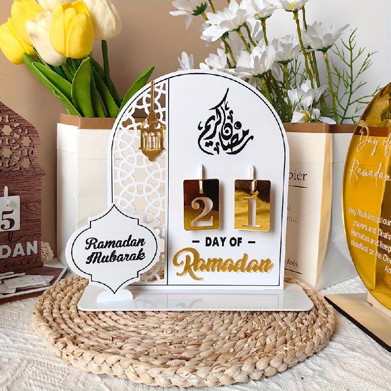 Altre Forniture Feste Festive Ramadan Calendario Il Conto Alla Rovescia Eid  Mubarak Ornamento In Legno Decorazione La Casa Islam Decorazione Musulmana  Kareem 7704006 Da 16,6 €