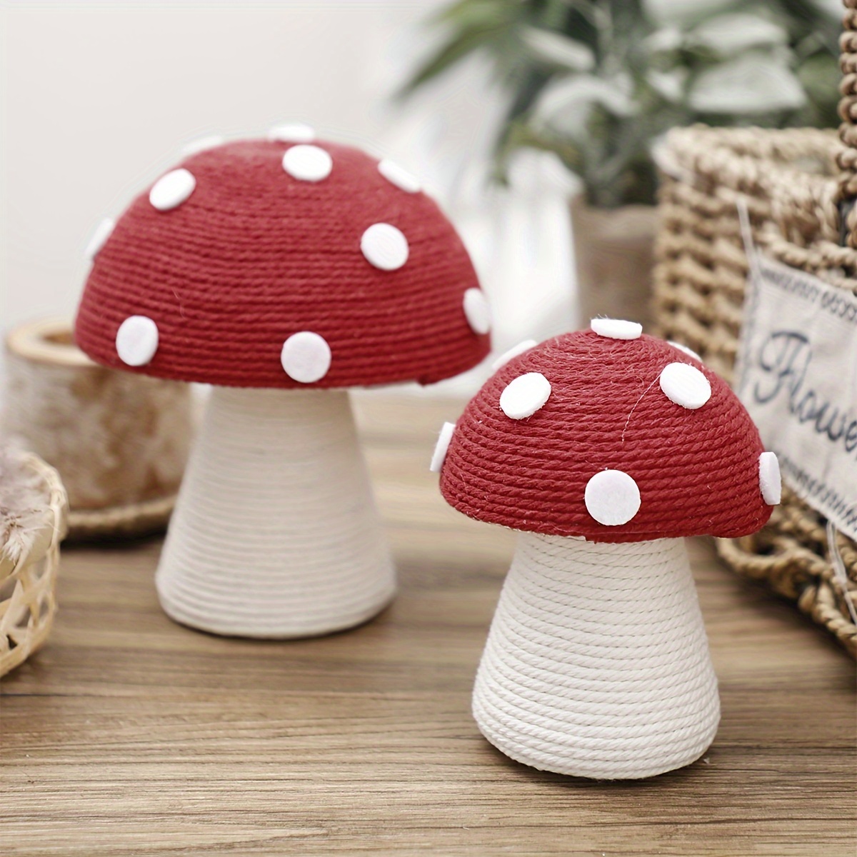 Ensemble De 3 Mini Statues De Champignons Réalistes Mignons - Temu Belgium