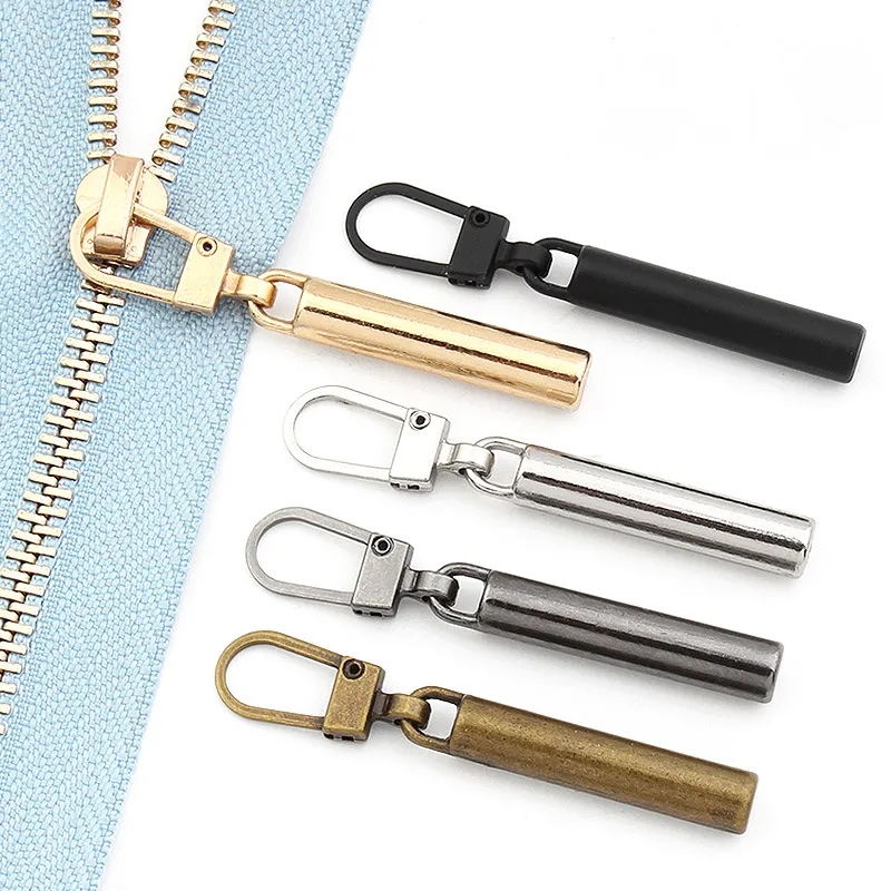 Tumi Replacement Sliders, Zipper Pull Tabs - Antique Brass (Set of