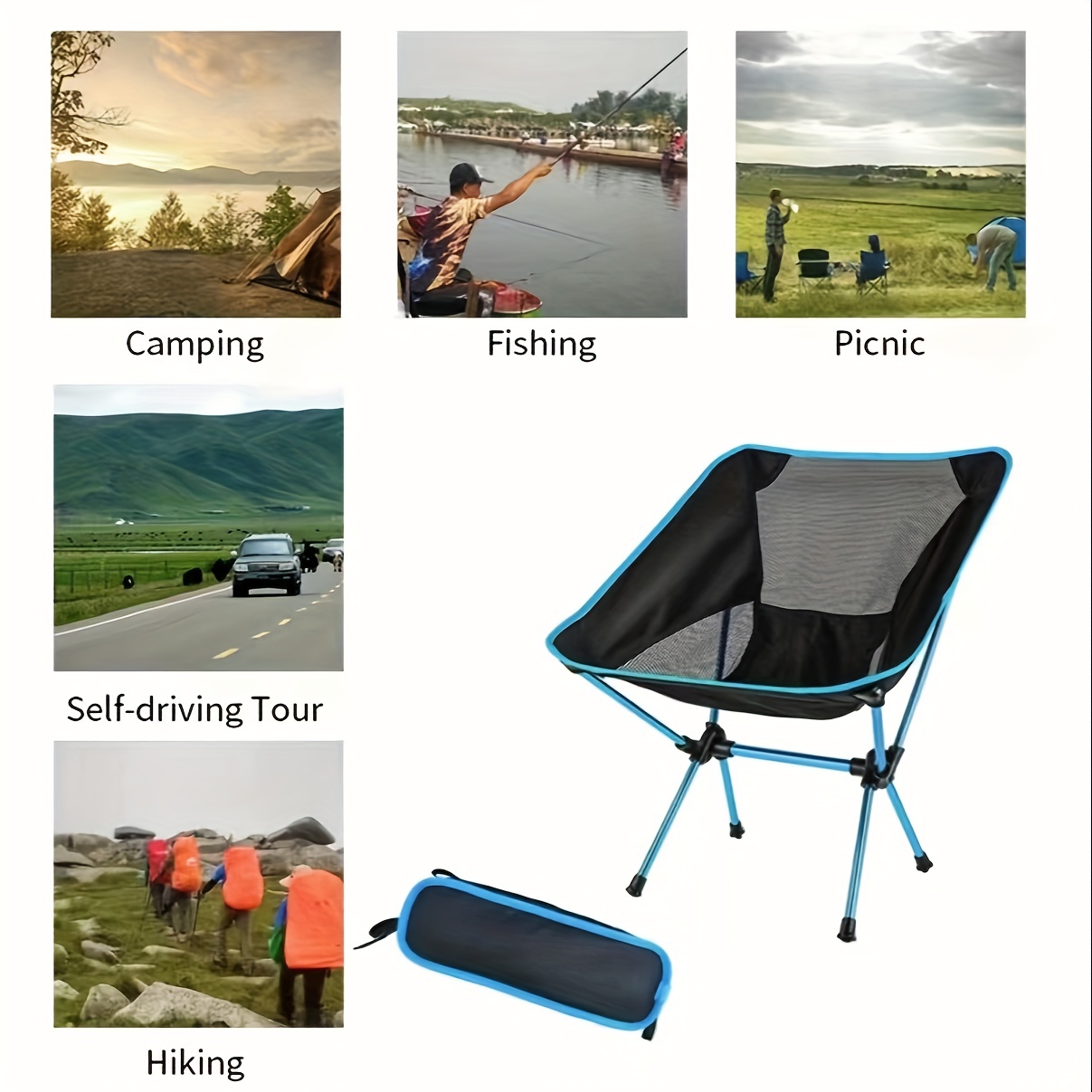 Lightweight Folding Chair Footrest Aluminum Alloy Foldable Feet Legs Rest  Footstool Foot Rest for Picnic Fishing